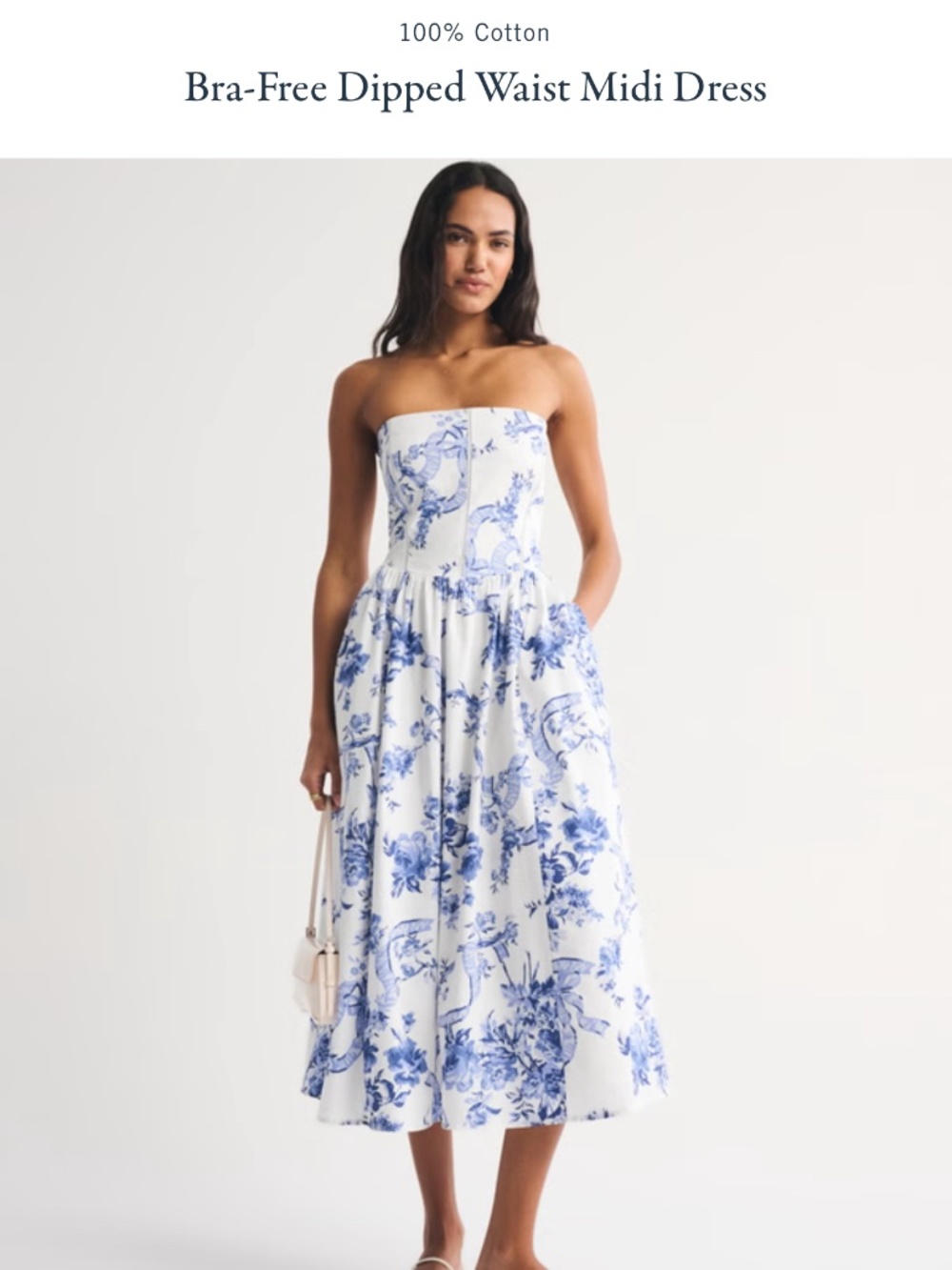 Women’s Abercrombie and Fitch blue floral dress - Picture 1 of 12